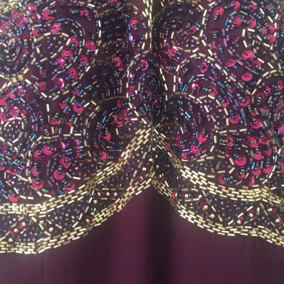 ALYCE DESIGNS Beaded Halter Formal Dress Prom Gown - Picture 3 of 5